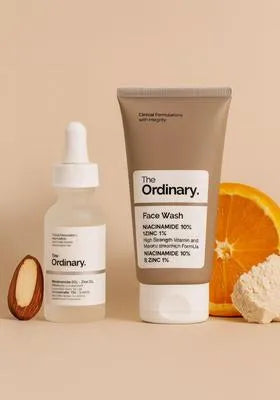 The Ordinary Face Wash & Serum Combo - White Background