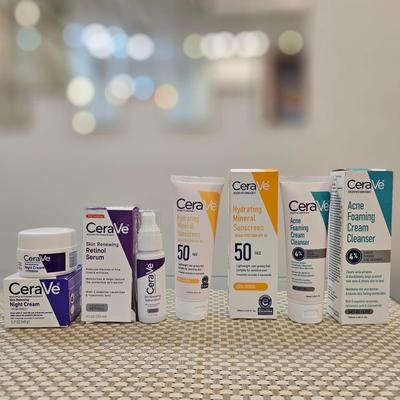 CeraVe 4-in-1 Skincare Bundle for Acne & Glowing Skin