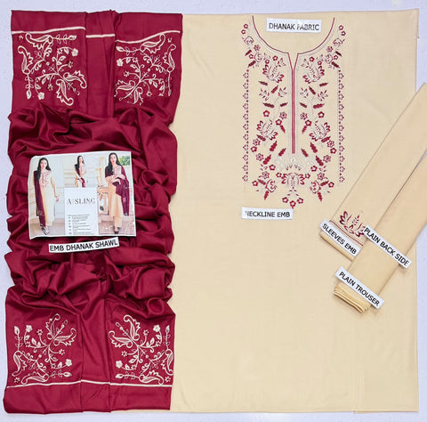 FARASHA – Khaddar 3PC Winter Collection (Unstitched)
