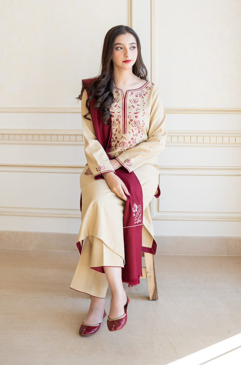 FARASHA – Khaddar 3PC Winter Collection (Unstitched)