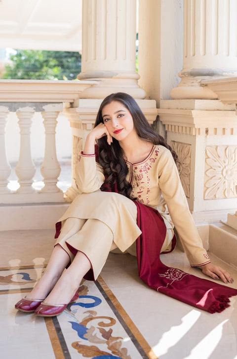 FARASHA – Khaddar 3PC Winter Collection (Unstitched)