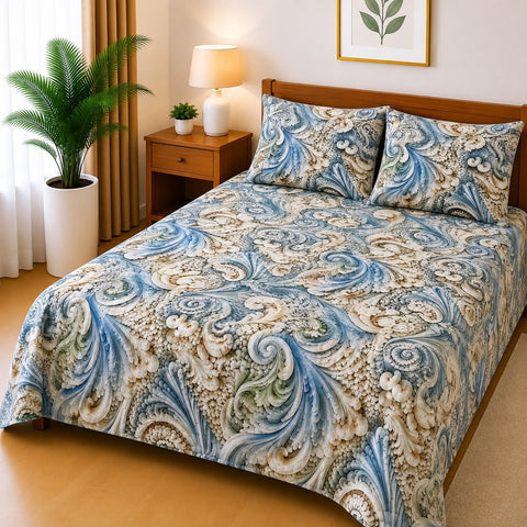 3D Digital Bedsheet Set - Design 8