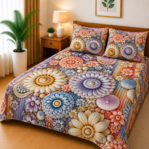 3D Digital Bedsheet Set - Design 7