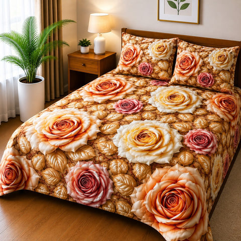 3D Digital Bedsheet Set - Design 9