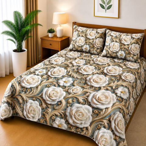 3D Digital Bedsheet Set - Design 10