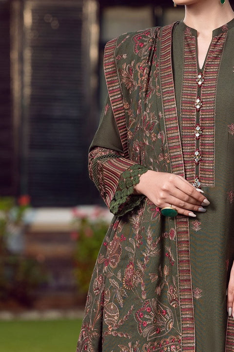 Bareez'e Winter Dhanak Collection 2026 | Embroidered 3 Piece Suit