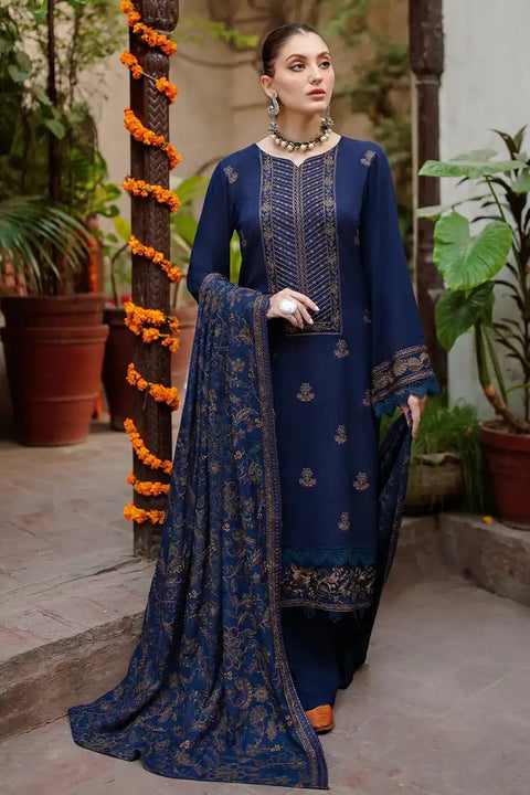 Bareez'e Winter Dhanak Collection 2026 | Embroidered 3 Piece Suit