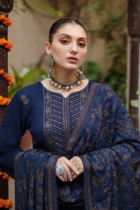 Bareez'e Winter Dhanak Collection 2026 | Embroidered 3 Piece Suit