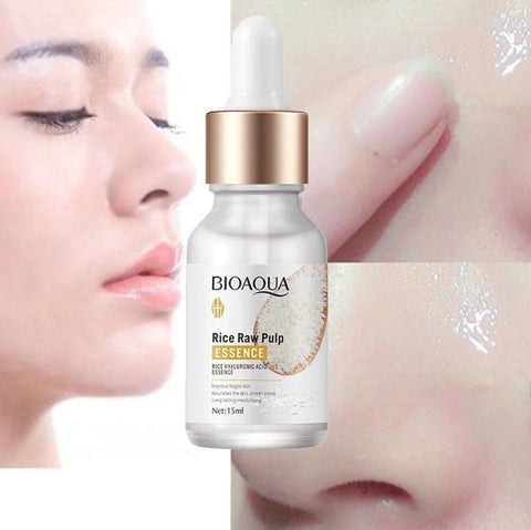 BIOAQUA Rice Raw Pulp Essence - Rice Hyaluronic Acid Face Serum 15ml
