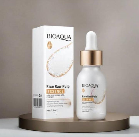 BIOAQUA Rice Raw Pulp Essence - Rice Hyaluronic Acid Face Serum 15ml