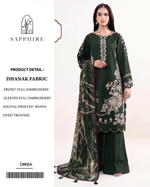 Winter Collection Brands Hit Codes – Dhanak 3-Piece Suit