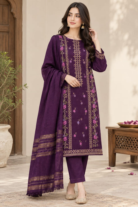 Elaiche Design | Winter Collection | Slub Khadder 3-Piece
