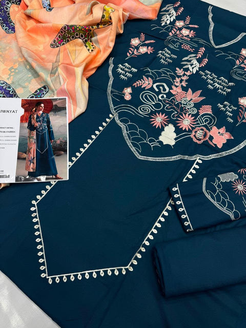 Winter Collection Brands Hit Codes – Dhanak 3-Piece Suit