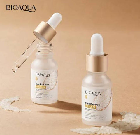 BIOAQUA Rice Raw Pulp Essence - Rice Hyaluronic Acid Face Serum 15ml