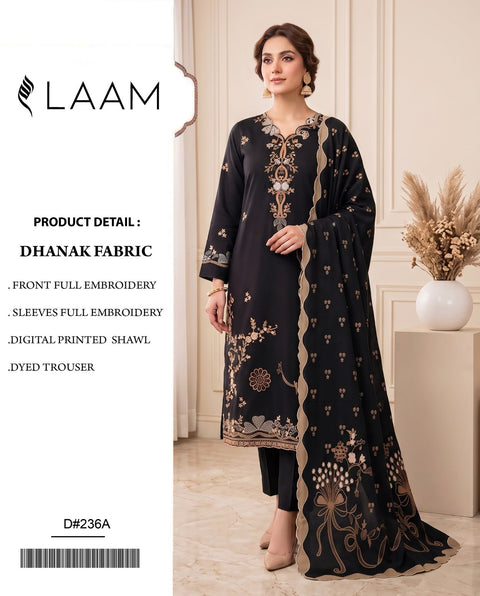 Winter Collection Brands Hit Codes – Dhanak 3-Piece Suit