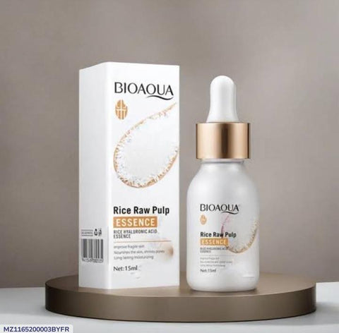 BIOAQUA Rice Raw Pulp Essence - Rice Hyaluronic Acid Face Serum 15ml